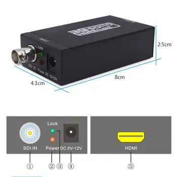 BL Kompaktný 3G SDI na HDMI Audio Converter, Adaptér na SD-SDI HD-SDI 3G-SDI Video Signál Výstup Zariadenia, Príslušenstvo k Počítačom