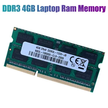 DDR3 4GB Notebook Ram Pamäť 1333Mhz PC3-10600 204 Pinov SODIMM Podpora Dual Channel pre Intel a AMD Pamäť Notebooku