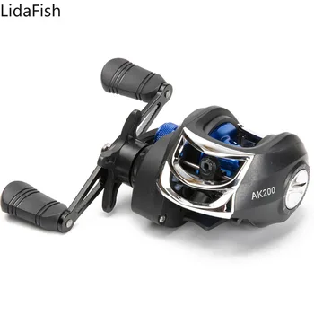 LidaFish AK200 Série Baitcasting Cievky 7.2:1 Ultra-Light 8 KG MAX Presuňte Moc Odlievanie Rybárske Právo na Ľavej Strane Fishing Cievky