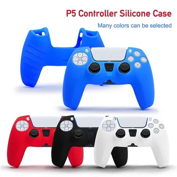 Mäkký Silikónový obal Pre PlayStation 5 Kože Prípadoch Na PS5 Radič Tlačítkový Ovládač Video Hry, Príslušenstvo Kryt Stick Grip Čiapky