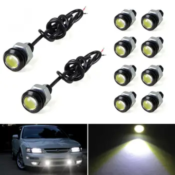 10pcs 18 mm Auto Eagle Eye DRL Led Svetlá pre Denné svietenie LED Zálohy Cúvanie Parkovanie Signál Automobily Lampy