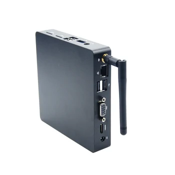 Bez ventilátorov mini PC J1900 podporu Msata SSD s rozhraním USB 3.0, Duálny video výstup 4G SIM možnosť 1000M LAN Q19C ploche prenosné pc desktop